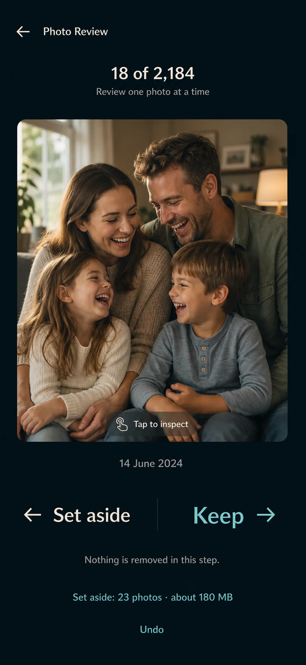 A family memory in Photo Review